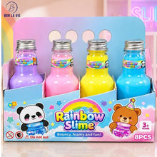 Rainbow Slime Bottle – Bouncy Foamy Pastel Slime for Kids