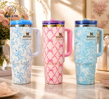 Stanley Love Shack Fancy Bow & Floral Print Quencher Tumbler Leakproof 900ml