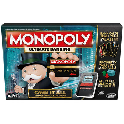 Monopoly Game Ultimate Banking Edition, Unisex, 7Y+ (Multicolor)