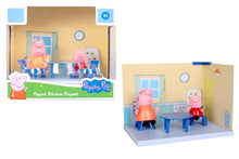 PEPPA PIG Kitchen Themed Preschool Toy with Mummy Pig, Includes 2 Poseable Figures, Accessories and Scene Cards Playset, for Girls and Boys Ages 3 Birthday Gift Toys for Kids