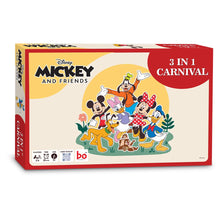 Borad 3 in Carnival Board & Card Game Mickey and Friends | 3 Games in One Box for Kids | Ages 3 and Up | for 2 to 6 Players | Fun Family Gifts