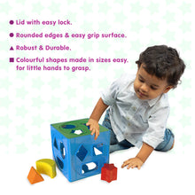 Giggles- 2 in 1 Toddler Multicolour Giftset,Shape Sorting Cube and Aeroplane Pull Along Toy, Develops Motor Skills,18 Months and Above, Infant & Pre-School Toys
