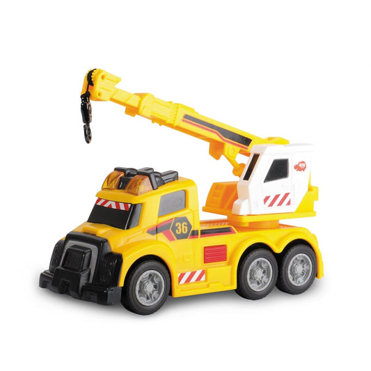 Dickie Toys Mini Action Mobile Crane Vehicle Toy, Yellow