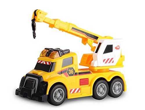 Dickie Toys Mini Action Mobile Crane Vehicle Toy, Yellow