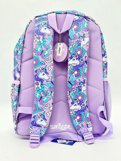 Smiggle Purple Unicorn School Bag