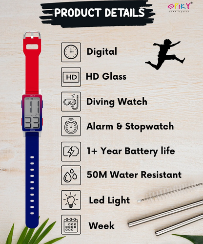 Spiky Spkeva44 Digital Sports Watch for Kids
