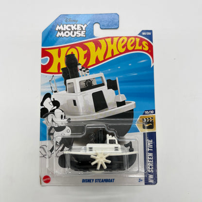 Hot Wheels Set of 4 - Mercedes-AMG Petronas Formula One Team, Draggin Wagon, Hot Wheengs, Disney Steamboat 1:64 Die-Cast