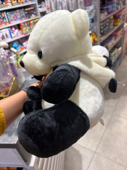 Panda with Removable Hoodie Plush Stuffed Toy 30cm