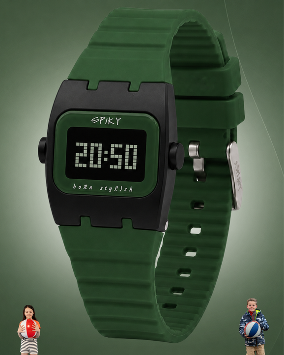 Spiky Spkeva61 Rectangle Digital Sports Watch for Kids