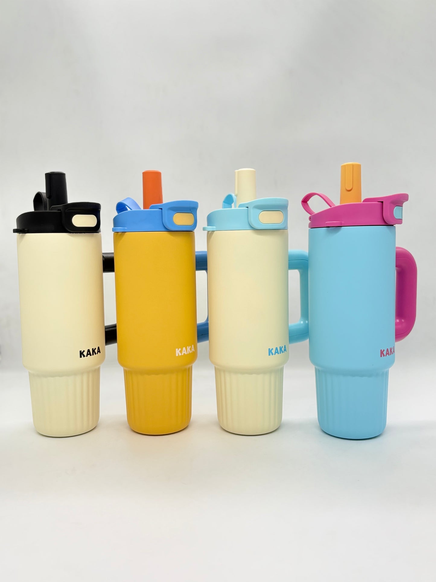 Kaka 1300ml Insulated Tumbler Bottle with Straw and Handle