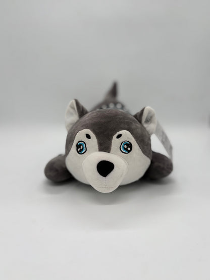 Husky Dog Plush Pillow Soft Toy – 50 cm Stuffed Animal for Kids