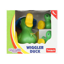 Funskool Giggles, Wiggler Duck , Pull along toy, Encourages walking,Funny walking style, 18 months & above, Infant and Preschool Toys