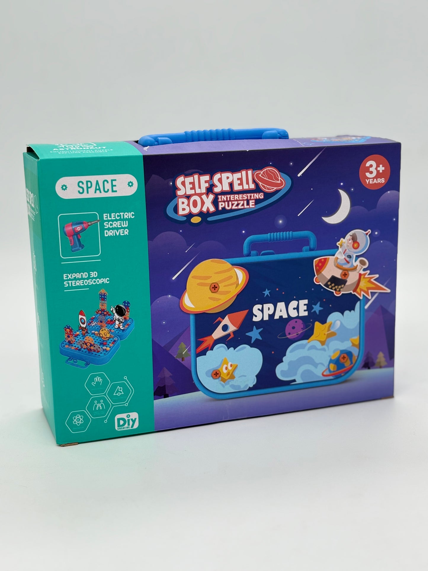 Space Self Spell Box Interesting Puzzle Set With Drill