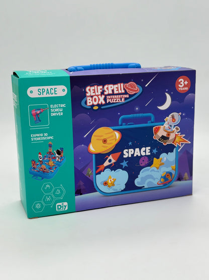 Space Self Spell Box Interesting Puzzle Set With Drill