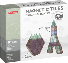 Magnetic Tiles Building Blocks – 40 Pcs STEM Educational Toy