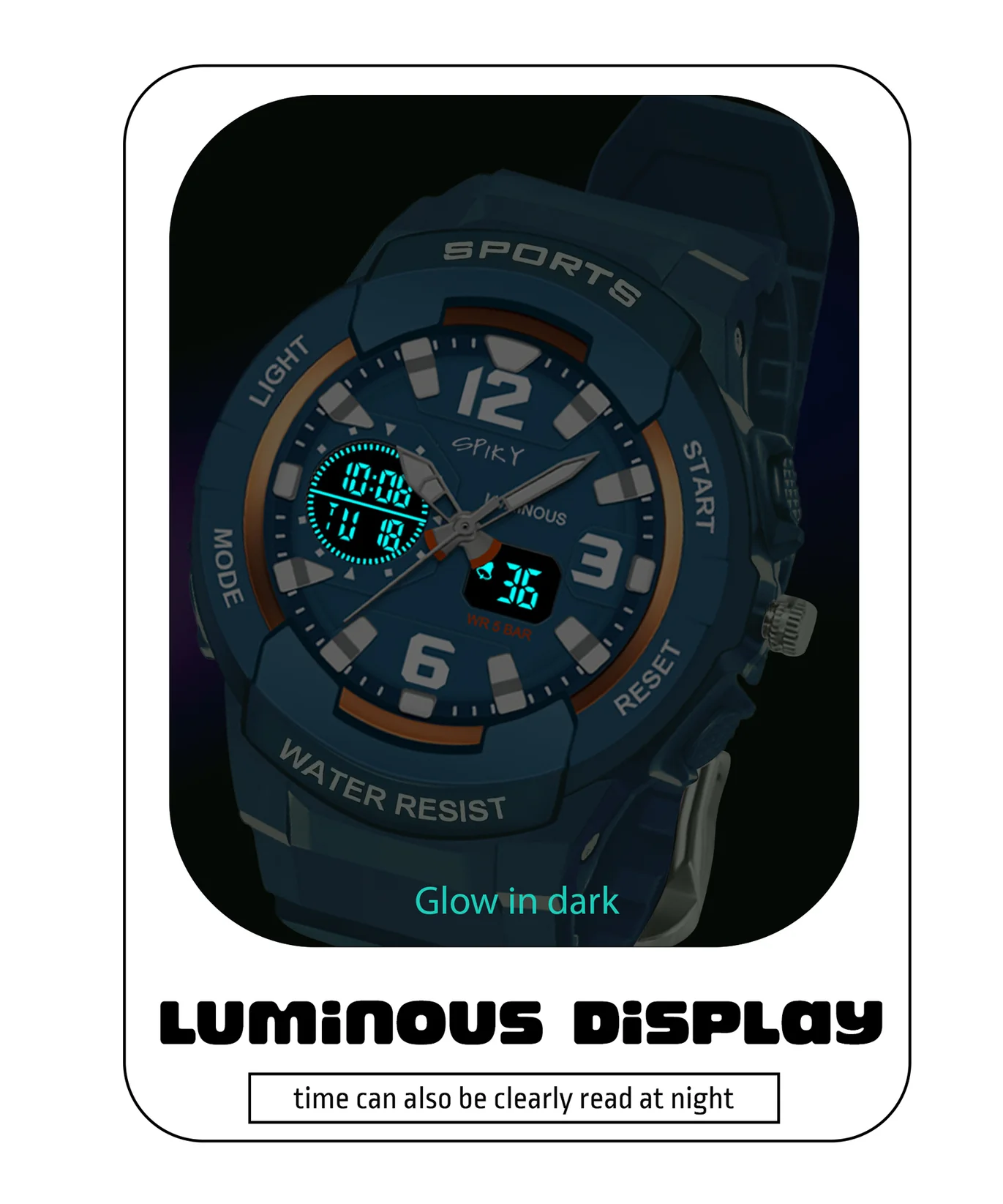Spiky Spkeva6 Analog & Digital Sporty Watch
