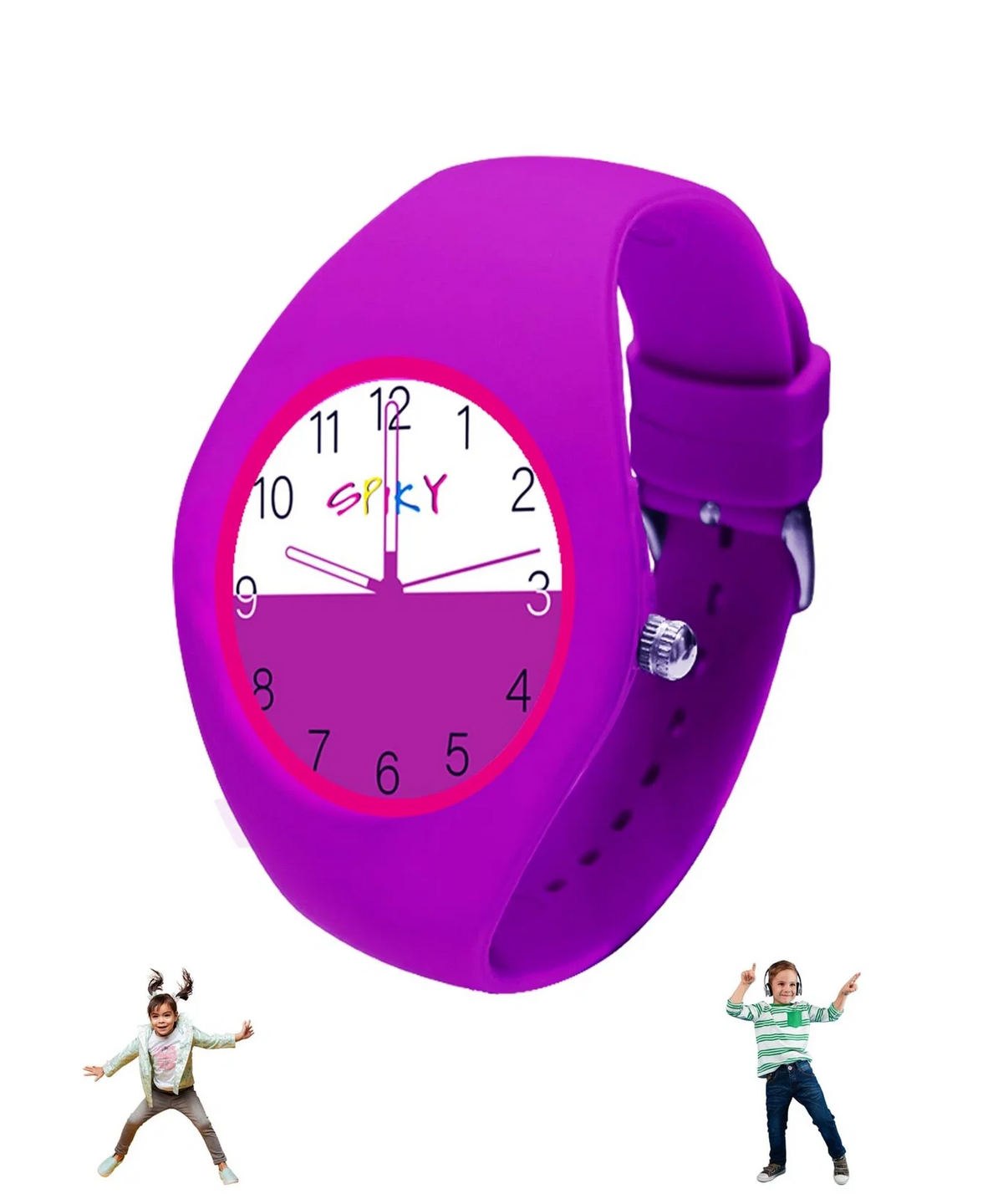Spiky EVA A39 Dual-Tone Analog Watch