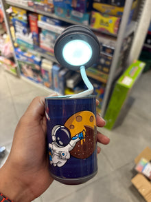 Space Astronaut Tin Can LED Desk Lamp