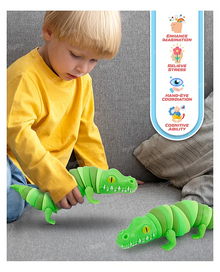 Crocodile Fidget Slug Toy with Jingle Sound 23cm