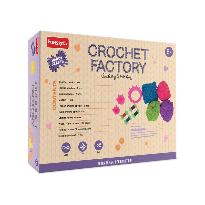 Funskool Handy Crafts Crochet Factory Kit