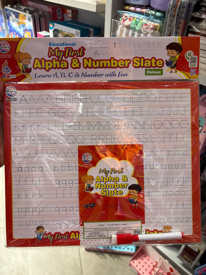 MY FIRST ALPHABET AND NUMBER SLATE DELUXE
