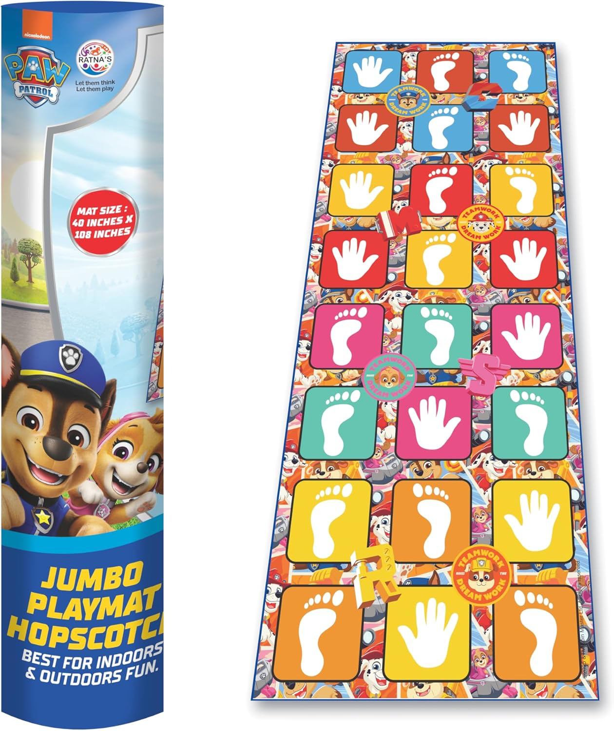 Ratna's Nickelodeon Paw Patrol Jumbo Hopscotch Playmat