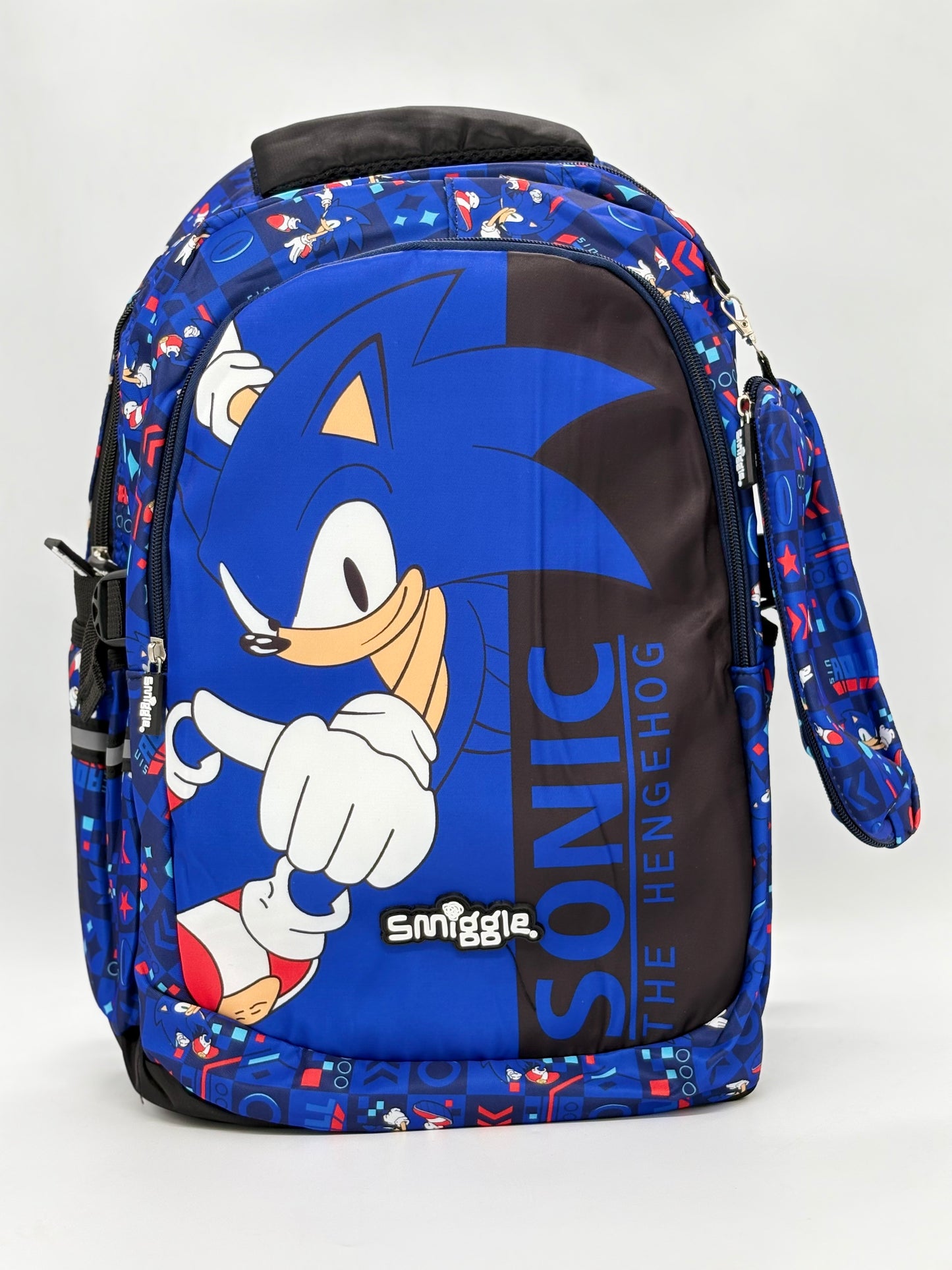 Smiggle Sonic The Hedgehog School Backpack with Pencil Case