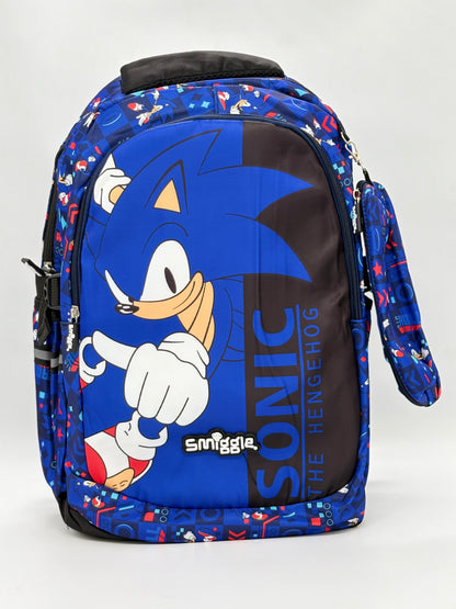 Smiggle Sonic The Hedgehog School Backpack with Pencil Case