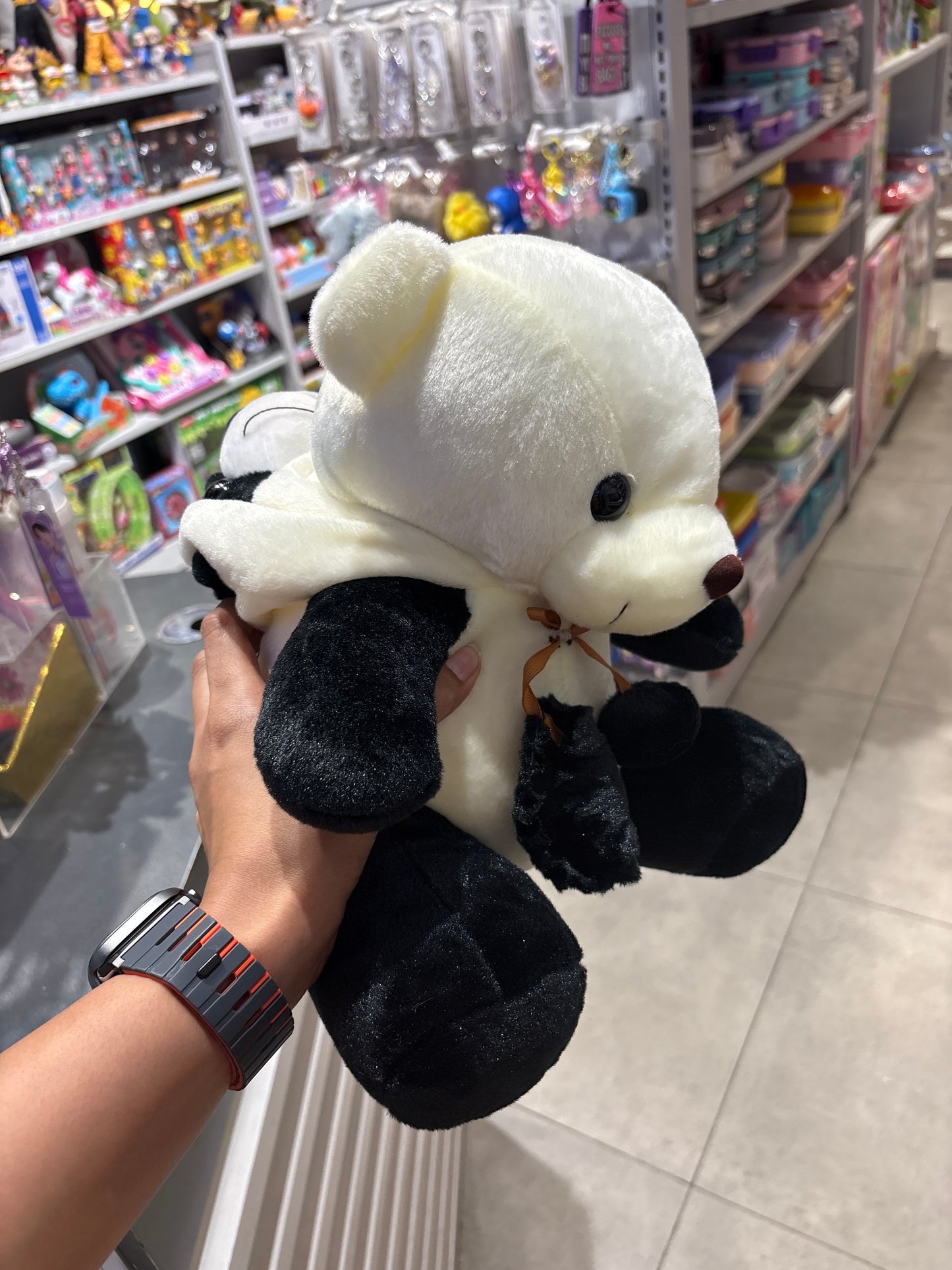Panda with Removable Hoodie Plush Stuffed Toy 30cm