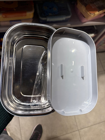 STEEL CARAMEL LUNCH BOX leak proof with avengers, spider man, princess and mickey Minie characters print