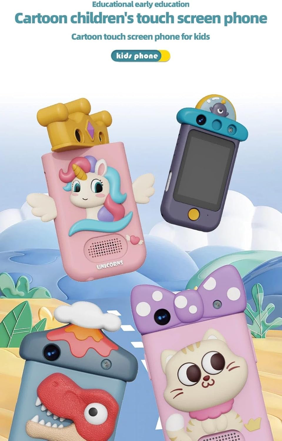 3D Smart Phone Mini Toy Mobile for Kids