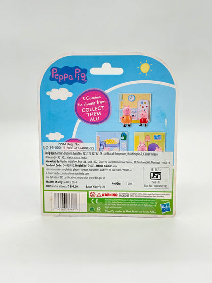 Peppa Pig and George Pig Twin Figure Pack with Scene Card