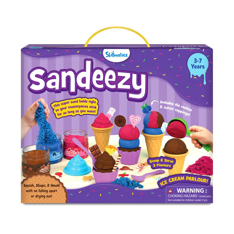 Skillmatics Sandeezy Sand Ice Cream Parlour