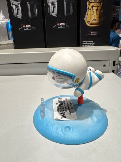 Doraemon Astronaut Phone Stand Figure - 10cm Collectible Desk Accessory