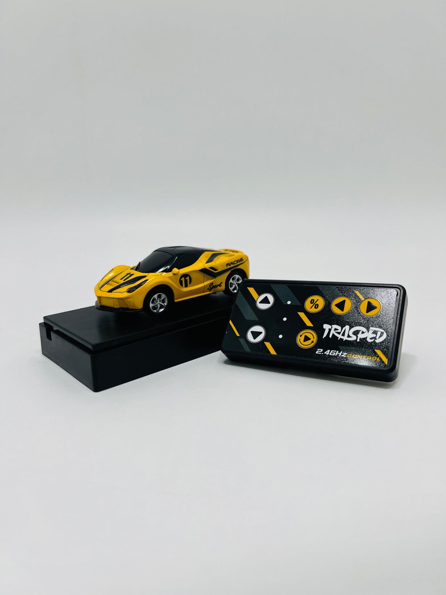 Trasped Mini Desktop Ferrari 1:64 Remote Control Die Cast Car Acrylic Pack