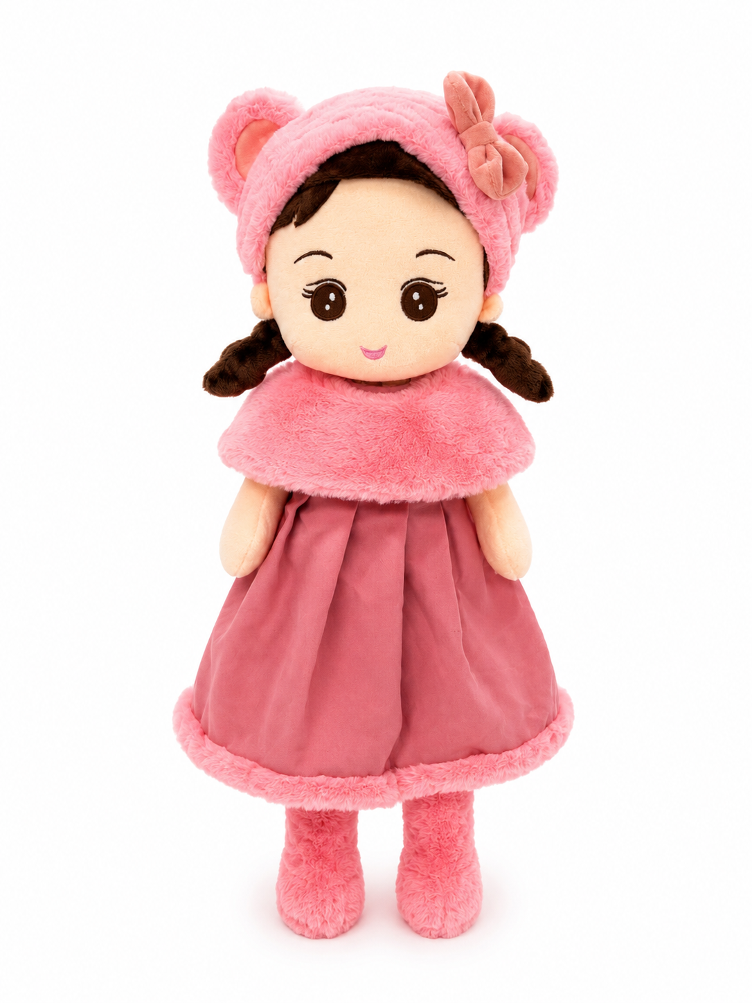 Cute Pink Bow Doll Soft Toys 60 Cm