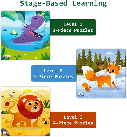 Super Play Jungle Animal Puzzle Set
