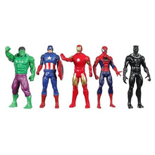 Marvel 5-Pack Action Figure Set - Hulk, Cap, Iron Man, Spidey & Black Panther