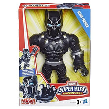 Super Hero Adventures Playskool Heroes Marvel Mega Mighties Black Panther Collectible 10" Action Figure, Toys for Kids Ages 3 & Up