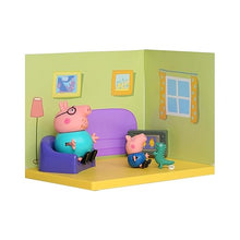 Peppa Pig's Living Room Themed Preschool Toy with Daddy Pig and George, 3Y+