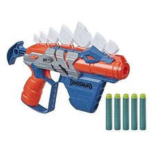 Nerf DinoSquad Stego-smash Dart Blaster, 5 Nerf Elite Darts, Outdoor Toys, Dinosaur Toys, Stegosaurus Dinosaur Design, 8Y+