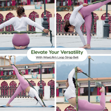 Multi-Loop Yoga Stretch Strap Belt - Flexibility & Resistance Training Band