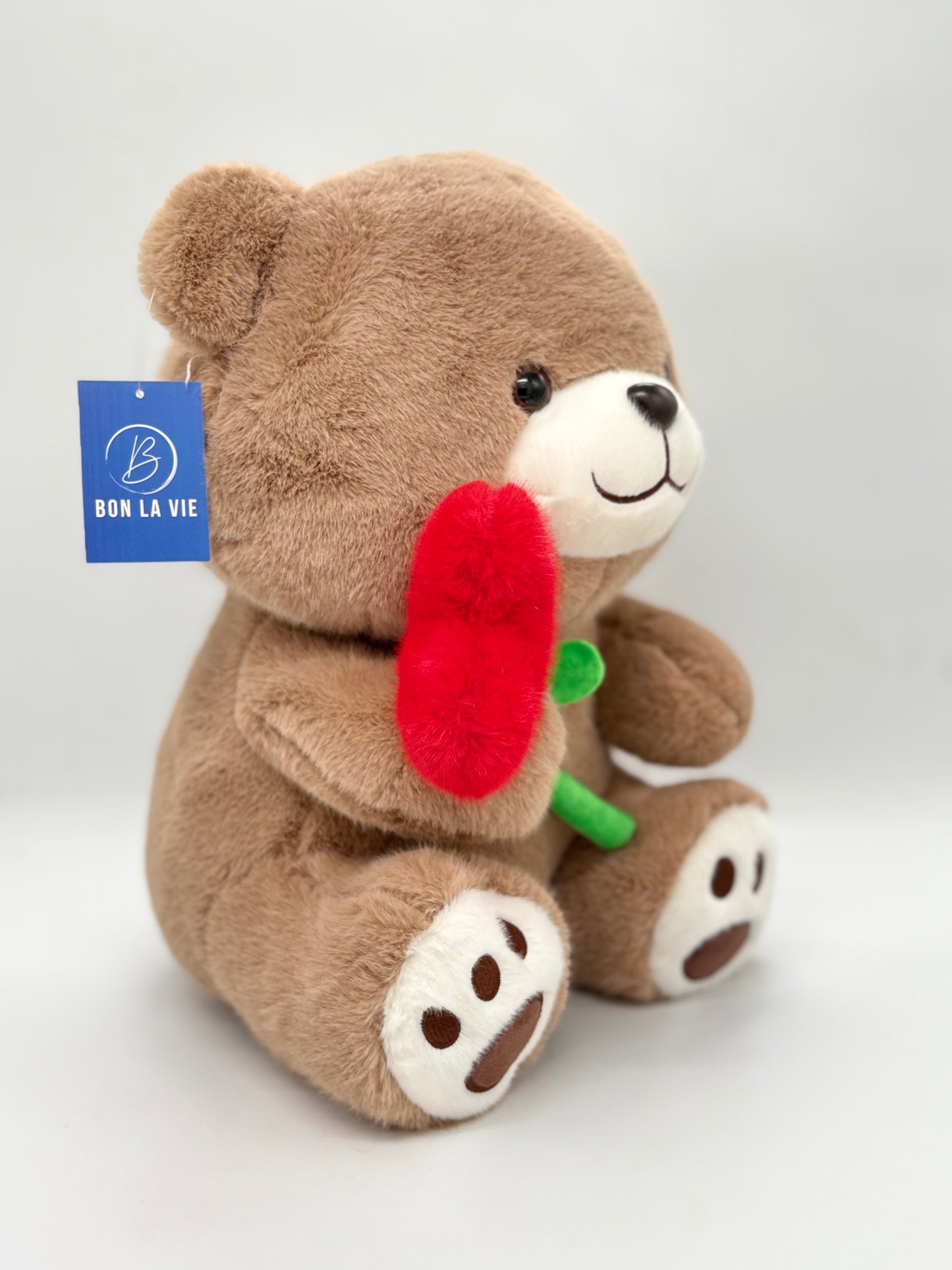 Brown Teddy with Heart Soft Toy 46 cm
