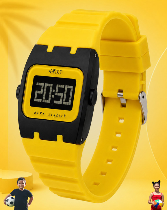 Spiky Spkeva61 Rectangle Digital Sports Watch for Kids