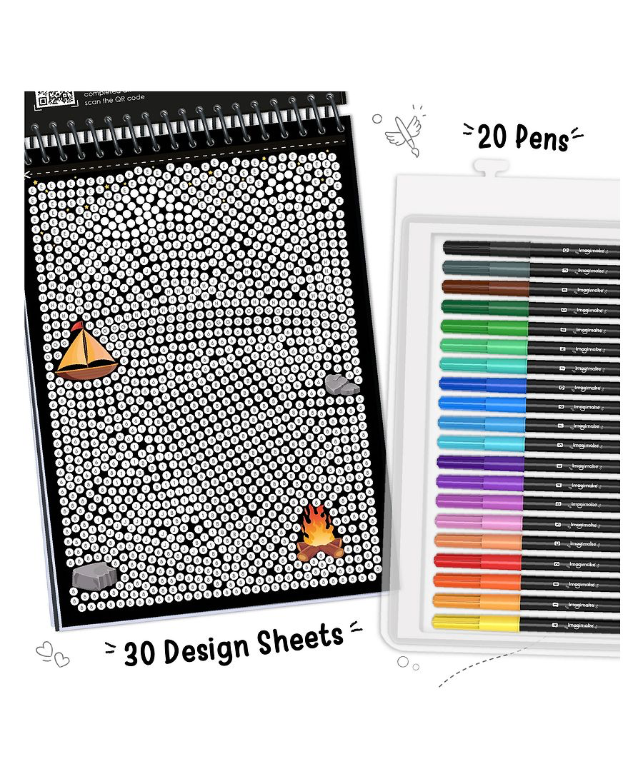 Imagimake Mystery Mosaic Patterns-20Pens