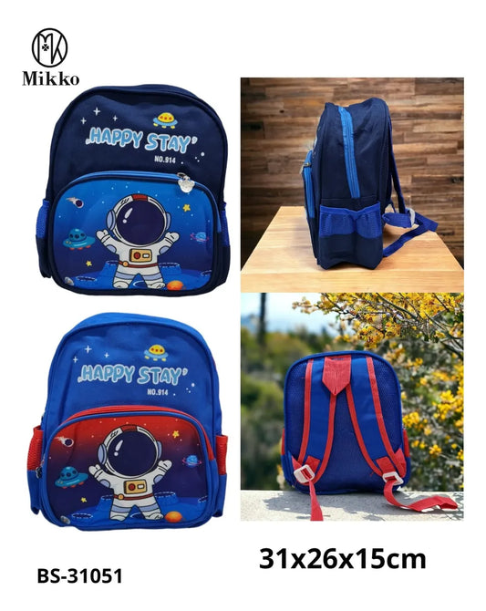 Mikko Kawaii Astronaut Preschool Backpack for Boys