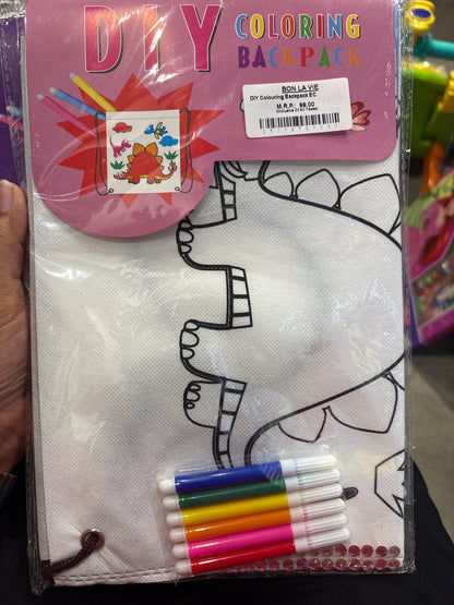 DIY Colouring Backpack EC