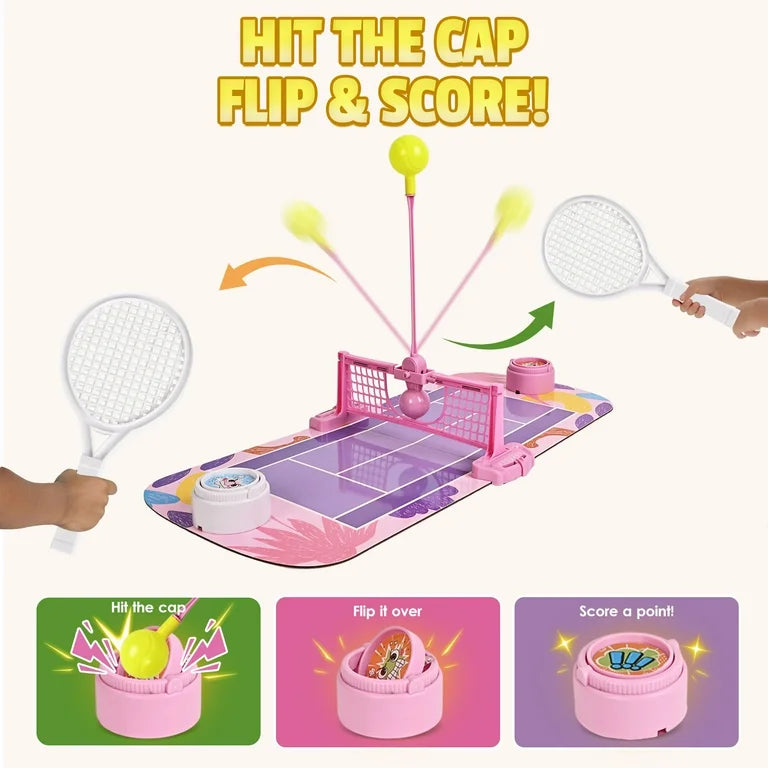 Tabletop Tennis Court Battle Game For Kids