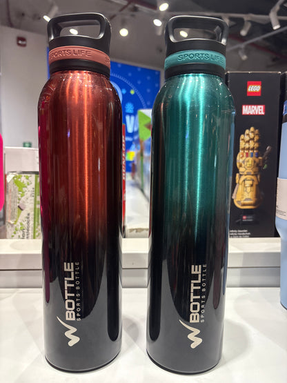 W bottle Hydra Trek 850 ml Stainless Steel Water Bottle | Double Wall Vacuum Insulated Flask, Green | 20 Hours Hot & 24 Hours Cold | Ideal for Personal & Corporate Gifting | 1 Year Warranty