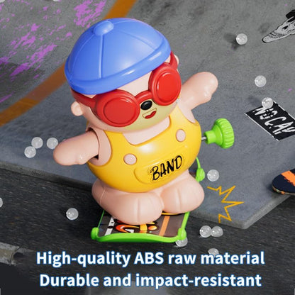 Cute Mini Skateboard Bear Wind Up Toy